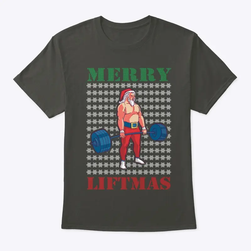 Merry Liftmas Santa classic tshirt tee